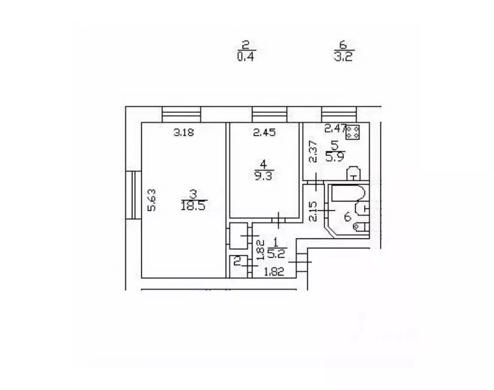 2-к кв. Санкт-Петербург Новосибирская ул., 5 (42.5 м) - Фото 0