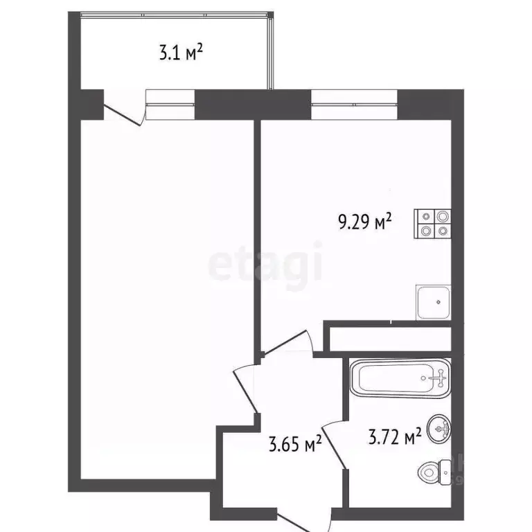 1-к кв. Ярославская область, Ярославль ул. Строителей, 18 (32.05 м) - Фото 1