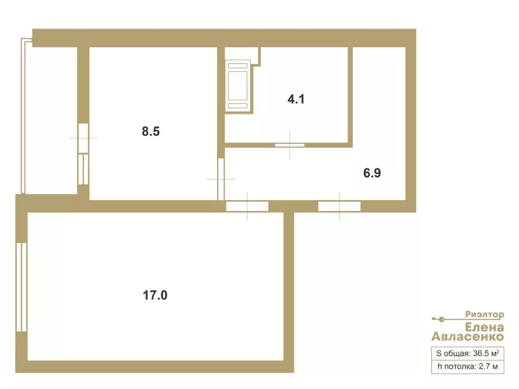 1-к кв. Санкт-Петербург ул. Чарушинская, 10 (36.7 м) - Фото 2