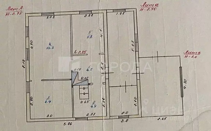 Дом в Кемеровская область, Новокузнецк Космическая ул., 9 (53 м) - Фото 2
