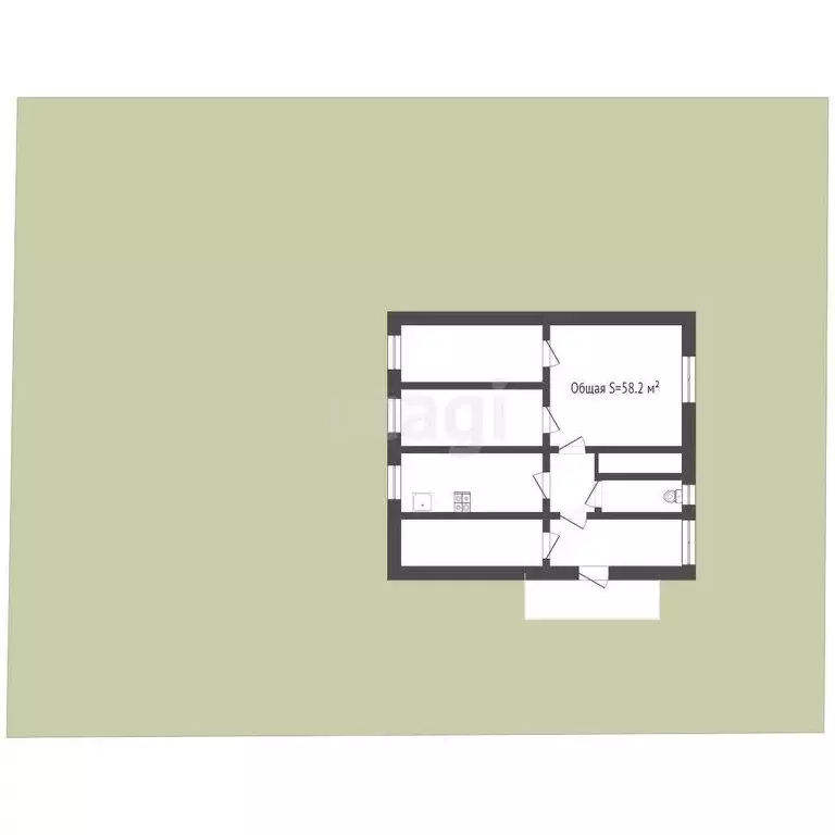 Дом в Белокуриха, Озёрная улица (58.2 м) - Фото 2