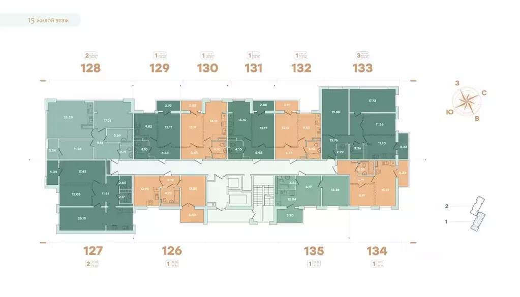 2-к кв. Иркутская область, Иркутск ул. Петрова, 16 (78.02 м) - Фото 1