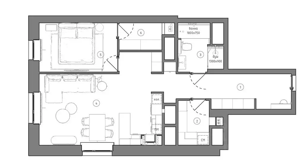 2-к кв. Москва Староалексеевская ул., 5А (71.2 м) - Фото 1