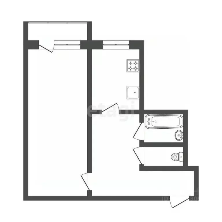 1-к кв. Мордовия, Саранск Севастопольская ул., 84 (34.2 м) - Фото 1