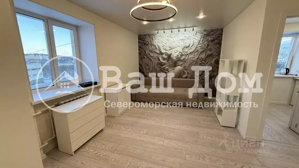 1-к кв. Мурманская область, Североморск ул. Ломоносова, 10 (31.0 м) - Фото 1