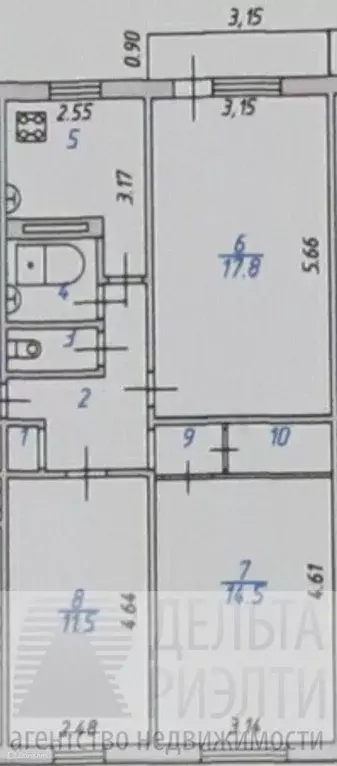 Продаётся 3-к квартира, 62.4 м - Фото 0