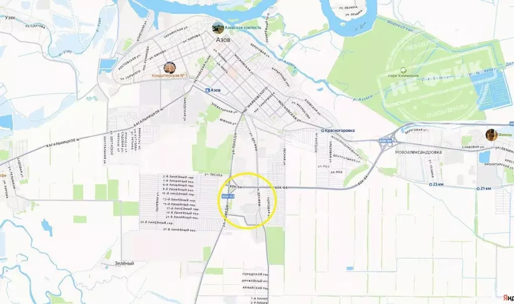 Участок в Ростовская область, Азов Азовский район, ул. Победы (400.0 ... - Фото 1