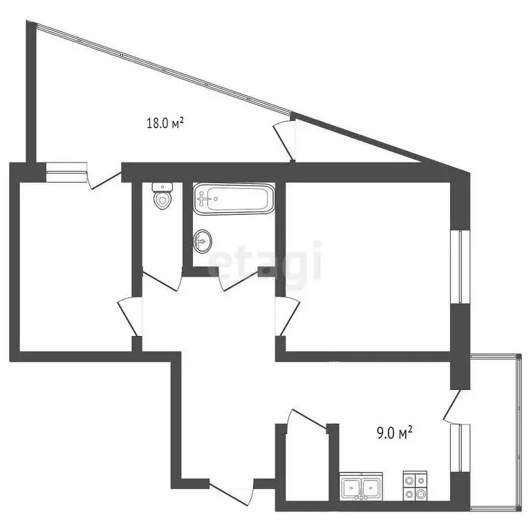 2-комнатная квартира: Подольск, улица 43-й Армии, 23 (70 м) - Фото 0