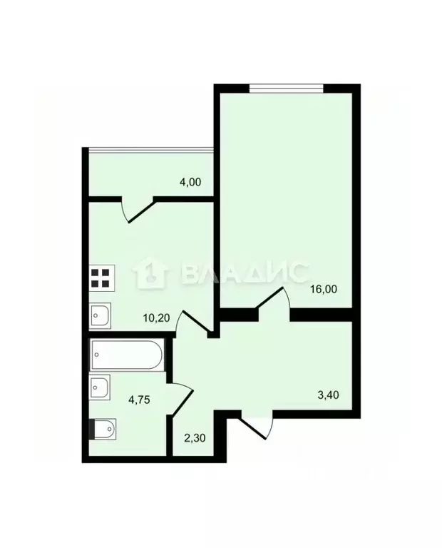 1-к кв. Воронежская область, Воронеж Московский просп., 189/3 (36.6 м) - Фото 2