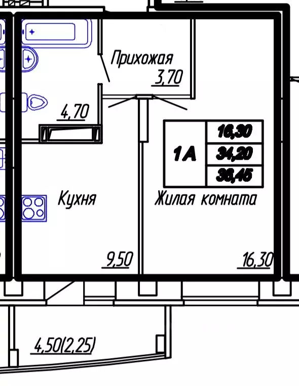 1-к кв. Чувашия, Чебоксары Серебряные Ключи жилой комплекс, поз13/3 ... - Фото 1