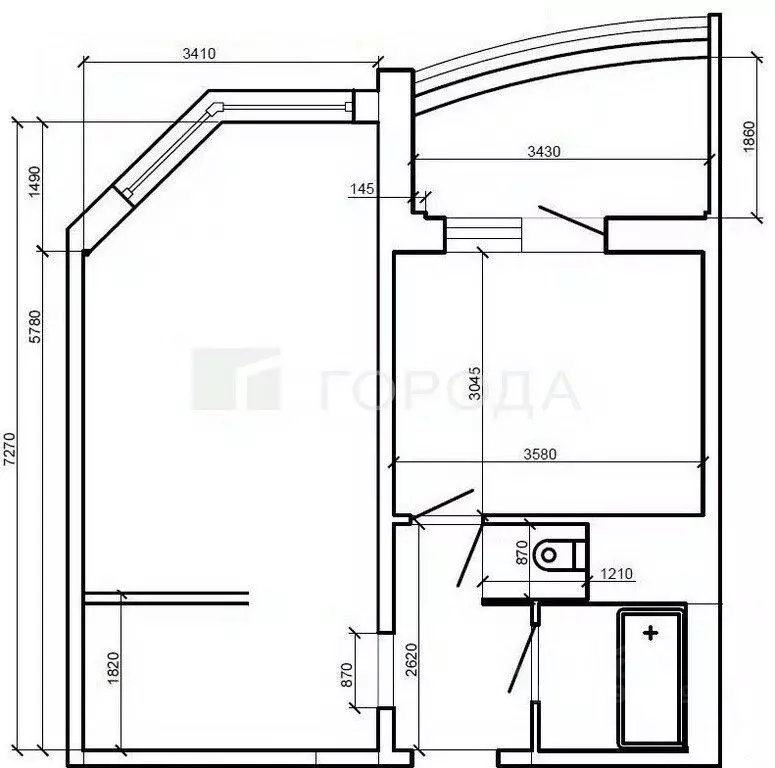 1-к кв. Московская область, Мытищи ул. Борисовка, 20 (41.7 м) - Фото 2