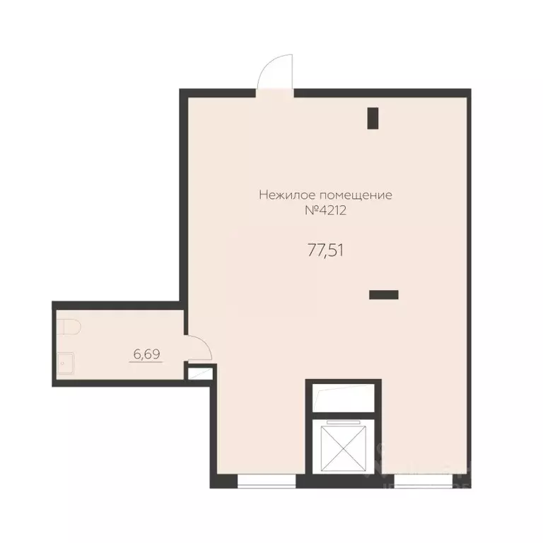 Помещение свободного назначения в Воронежская область, Воронеж Заря ... - Фото 2