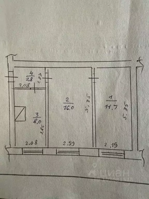 2-к кв. Калужская область, Юхнов ул. Генерала Михаила Даниловича ... - Фото 2