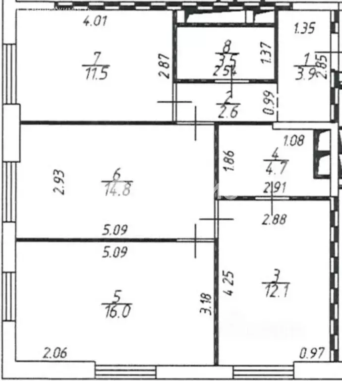 2-комнатная квартира: Москва, Ярославское шоссе, 51 (69.1 м) - Фото 1