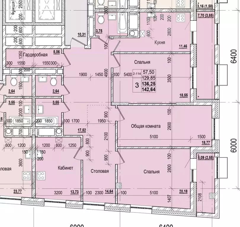 3-к кв. Саха (Якутия), Якутск ул. Чкалова, 47 (136.25 м) - Фото 1