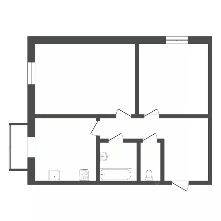 2-к кв. Тюменская область, Тюмень ул. Московский Тракт, 85к1 (52.9 м) - Фото 2