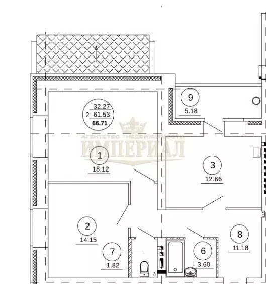 2-комнатная квартира: Йошкар-Ола, улица Павленко, 55 (66.71 м) - Фото 0