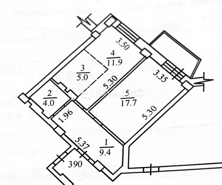 1-к кв. Новосибирская область, Новосибирск Стартовая ул., 1 (52.1 м) - Фото 1