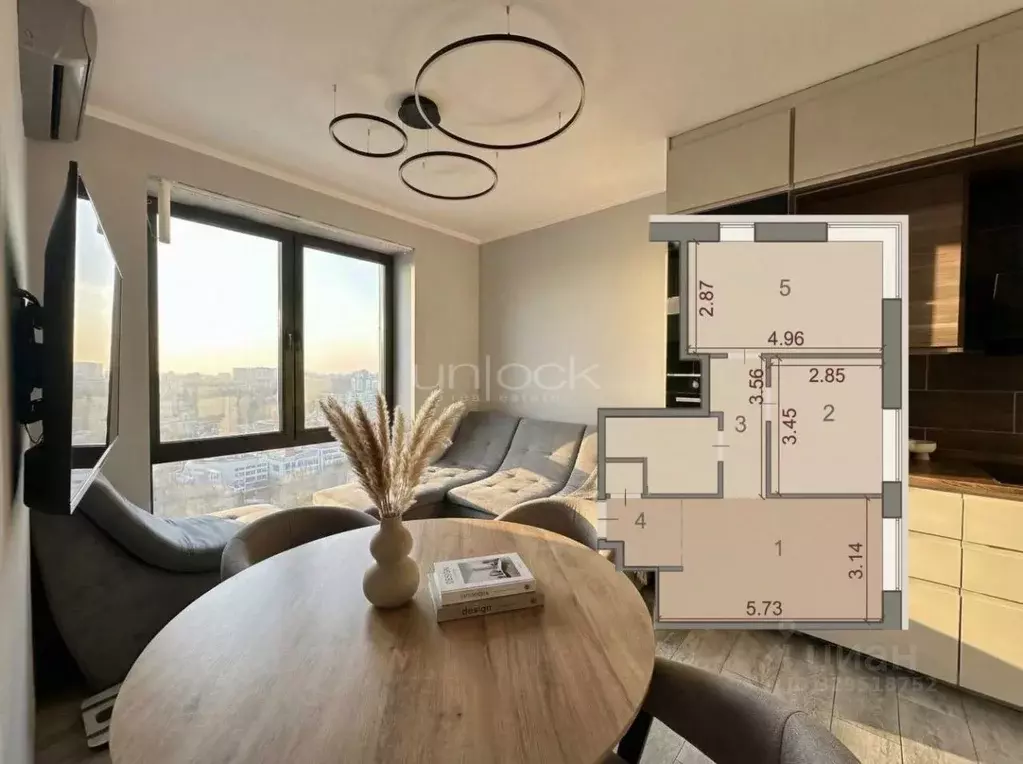 2-к кв. Москва Волгоградский просп., 32/3к2 (57.0 м) - Фото 1