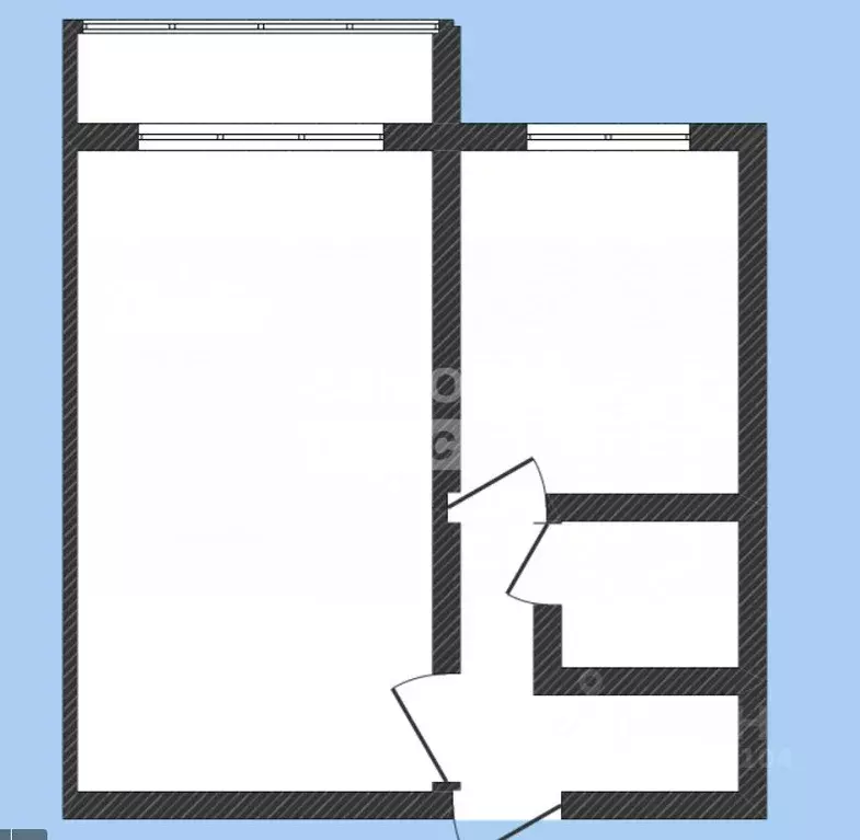 1-к кв. Липецкая область, Липецк 15-й мкр, 28 (32.4 м) - Фото 2