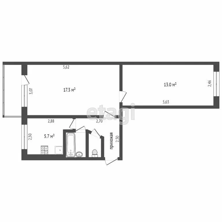 2-комнатная квартира: Петропавловск-Камчатский, улица Беринга, 119 ... - Фото 1
