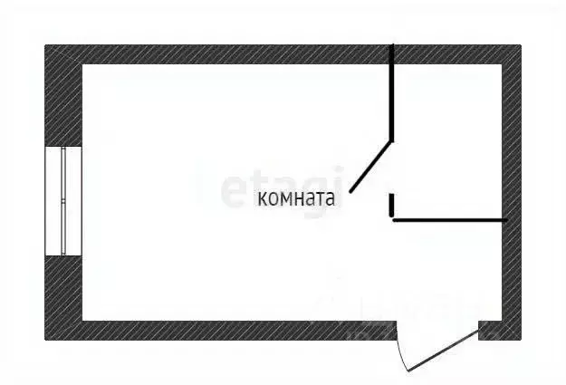 Комната Вологодская область, Вологда Архангельская ул., 5 (17.5 м) - Фото 1
