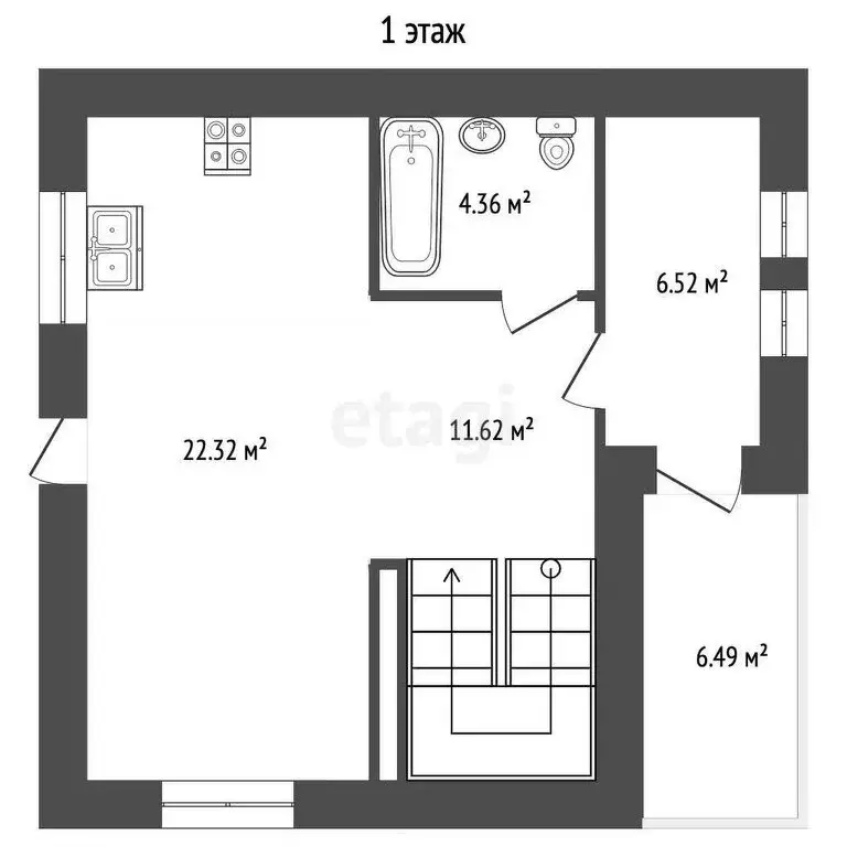 Дом в село Сарафоново, Задорожная улица (109 м) - Фото 1