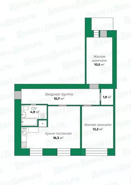 3-к кв. Кировская область, Киров ул. Карла Маркса, 23 (56.5 м) - Фото 0