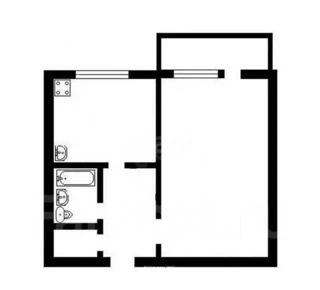 1-комнатная квартира: Яблоновский, Солнечная улица, 55/1к1 (31.7 м) - Фото 1