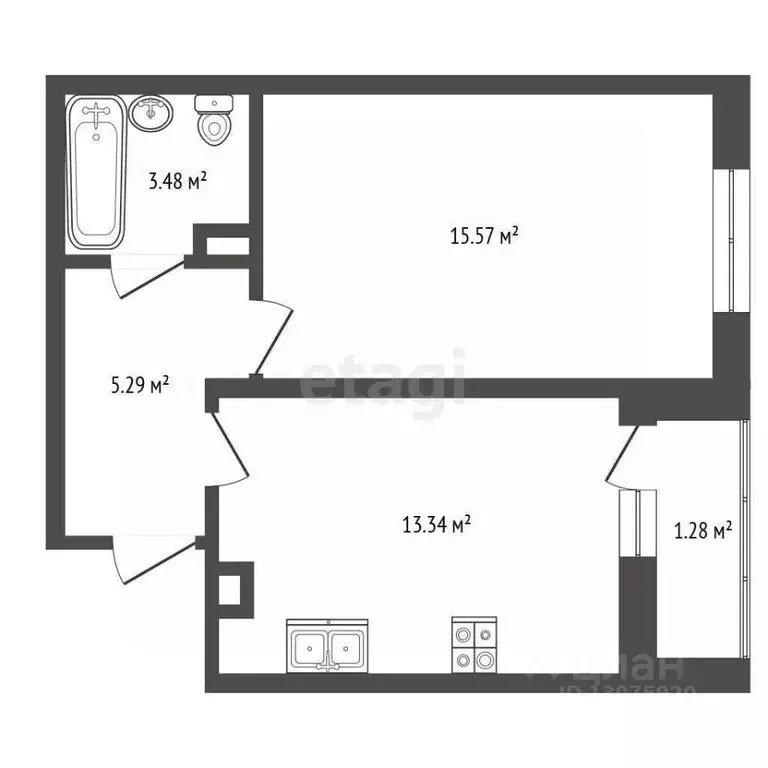 1-к кв. Ярославская область, Ярославль ул. Пашуковская, 9к2 (38.96 м) - Фото 1