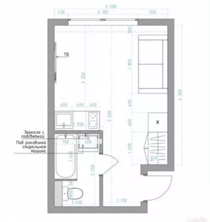 Продаётся квартира-студия, 17.9 м - Фото 0