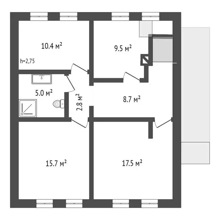 Дом в село Толмачёво, Рябиновая улица, 24 (210 м) - Фото 0