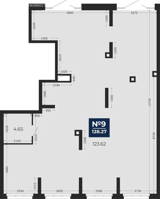 Помещение свободного назначения (128.27 м) - Фото 1
