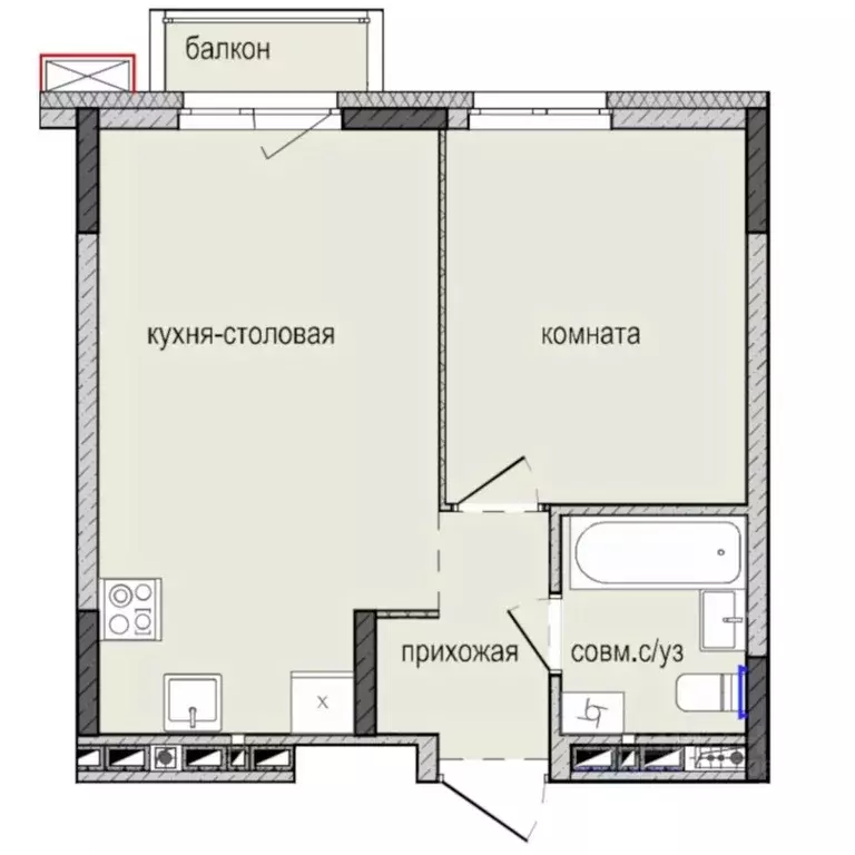 1-к кв. Удмуртия, Ижевск Культбаза жилрайон, 8-й мкр, Ежевика жилой ... - Фото 0