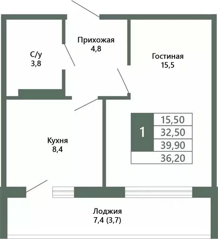 1-к кв. Кемеровская область, Кемерово 64-й мкр, Лучи жилой комплекс ... - Фото 1