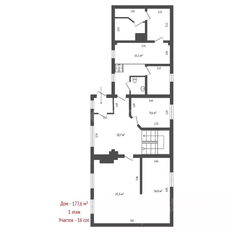 Дом в Свердловская область, Сысертский муниципальный округ, пос. ... - Фото 1