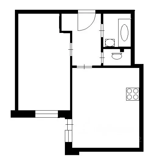 1-к кв. Санкт-Петербург ул. Типанова, 25к1 (43.0 м) - Фото 2