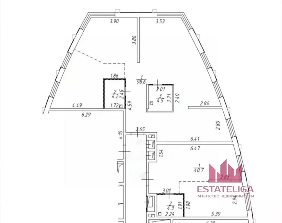 4-к кв. Москва ул. Лобачевского, 120к1 (153.0 м) - Фото 1