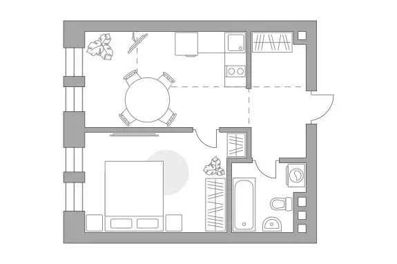 1-комнатная квартира: Москва, Дубининская улица, 17с2 (41.52 м) - Фото 0