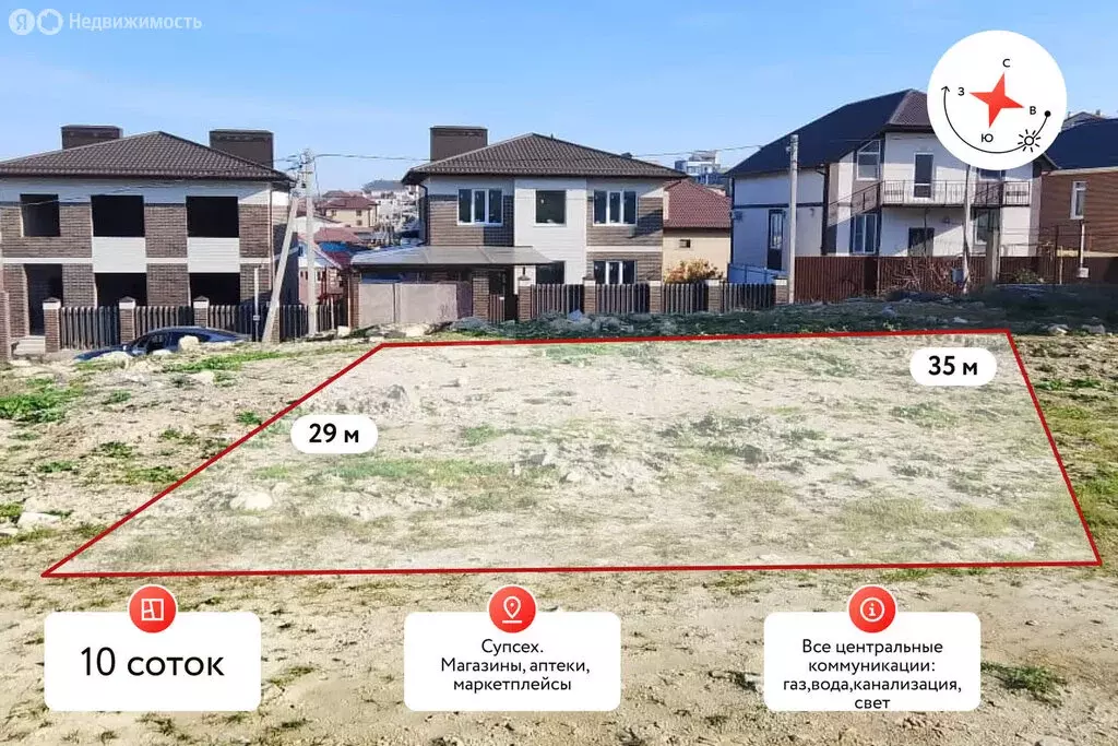 Участок в Супсех, Покровская улица (10 м) - Фото 1