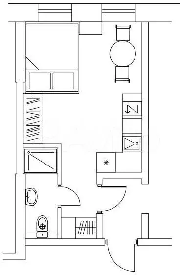 Квартира-студия, 23 м, 2/22 эт. - Фото 0