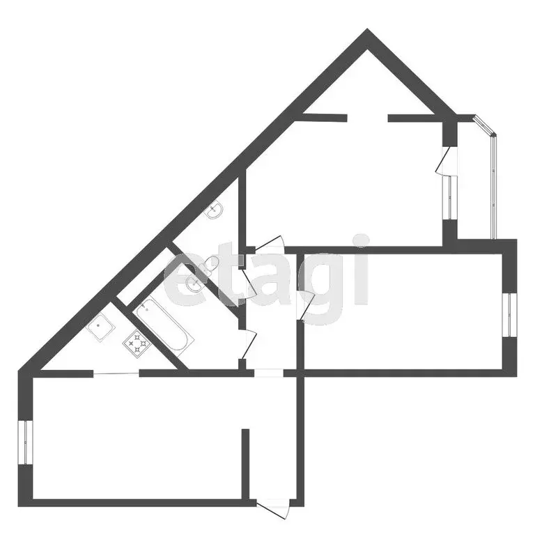 2-комнатная квартира: Дударева, улица Созидателей, 11 (83.3 м) - Фото 0