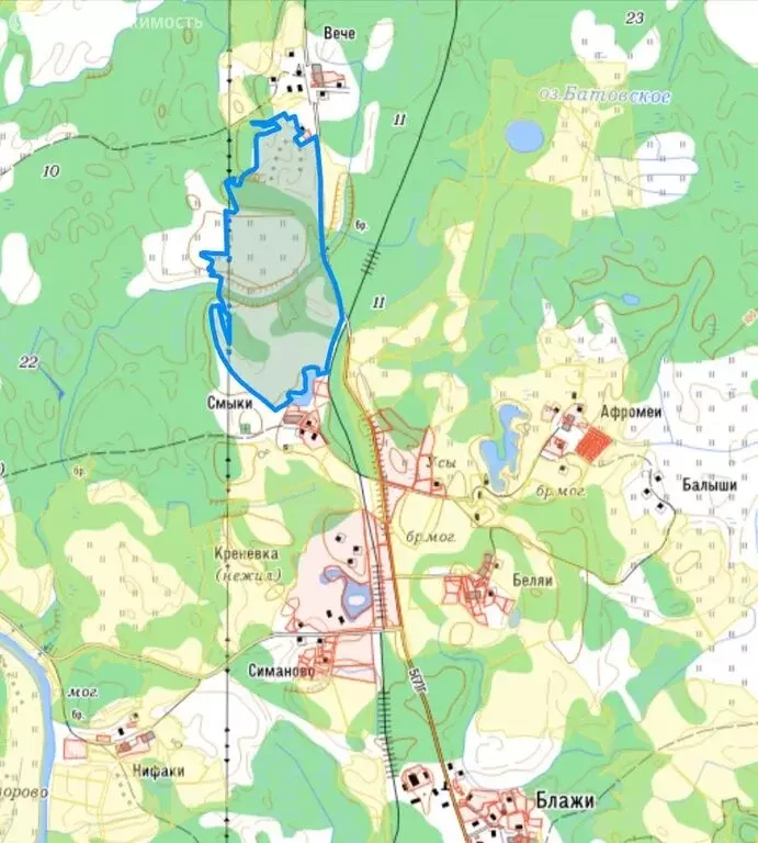 Участок в Псковская область, городское поселение Пушкиногорье (117.6 ... - Фото 1