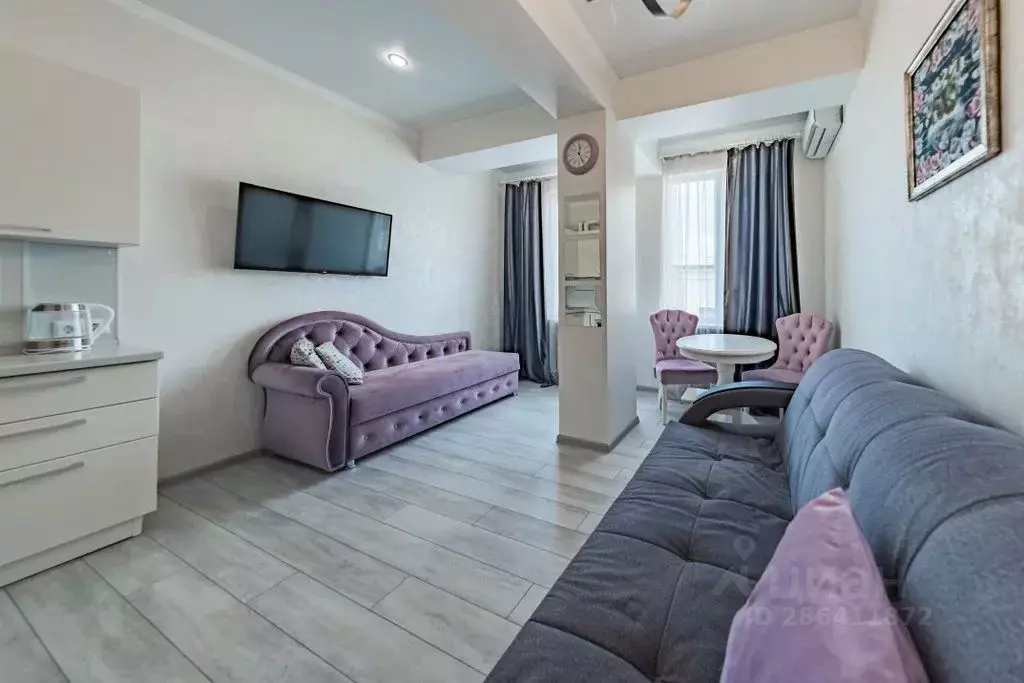 1-к кв. Краснодарский край, Сочи Мамайка мкр, ул. Волжская, 30 (27.0 ... - Фото 1