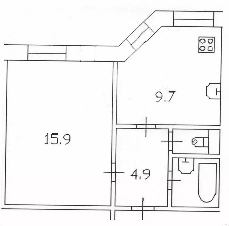 1-комнатная квартира: Санкт-Петербург, Комендантский проспект, 29к1 ... - Фото 2