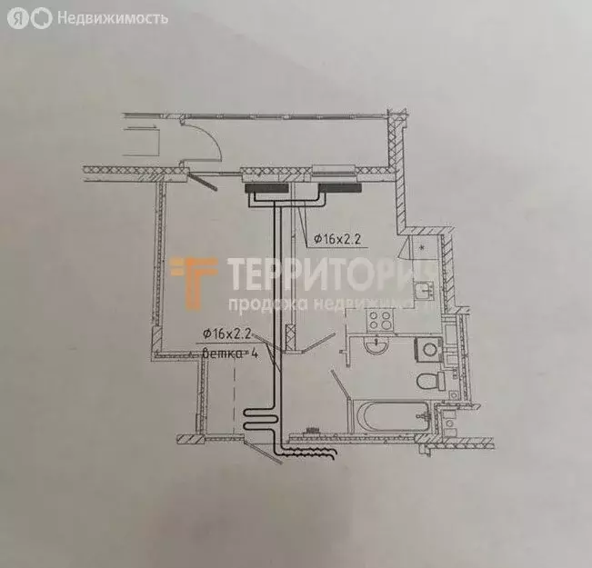 1-комнатная квартира: Пермь, Спартаковская улица, 8 (34.2 м) - Фото 1