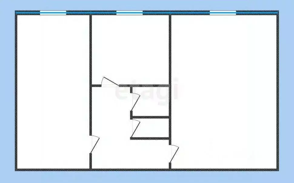 2-к кв. Белгородская область, Губкин ул. Кирова, 52А (42.7 м) - Фото 1