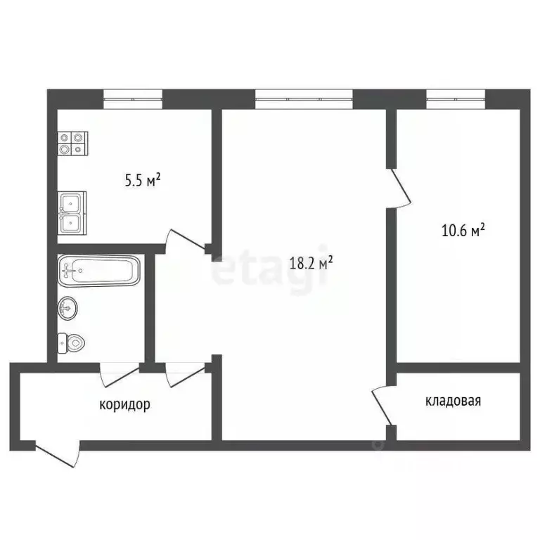 2-к кв. Ярославская область, Ярославль ул. 1-я Жилая, 18 (44.1 м) - Фото 2