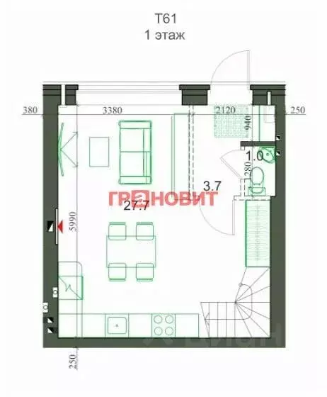 Таунхаус в Новосибирская область, Новосибирский район, Мичуринский ... - Фото 1