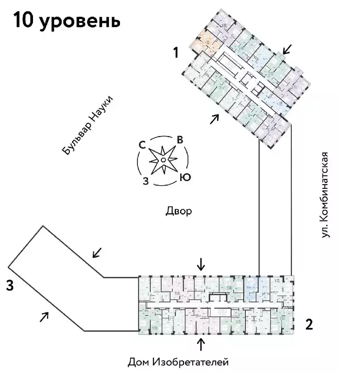 Студия Тюменская область, Тюмень Комбинатская ул., 16к1 (22.97 м) - Фото 1